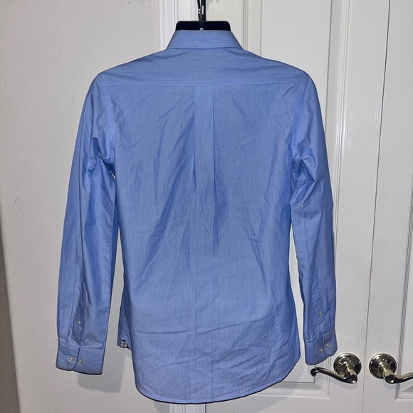 Van Heusen Button Up Mens Dress Shirt Blue - Picture 2 of 8